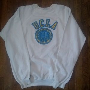 Vintage 80's Hanes Ucla Bruins Puff Print Crewneck